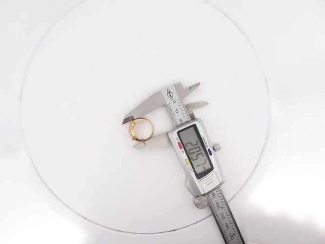 Bague 52 bague bandeau en or jaune et 16 diamants brillants 0.4ct 58 Facettes 258751