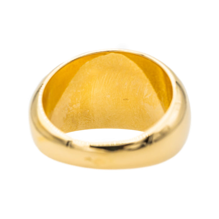 Yellow gold diamond ring