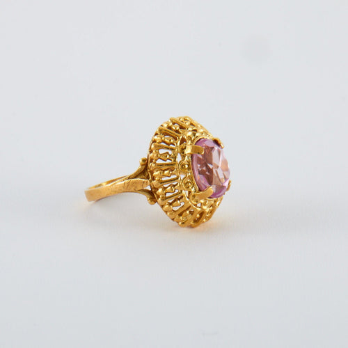 Bague 49.5 Bague Vintage Or jaune 58 Facettes