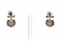 Boucles d'oreilles Boucles d'oreilles Napoléon III en or jaune 18 carats et argent serties de diamants 58 Facettes B790