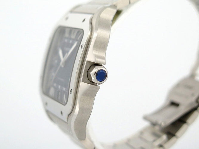 Montre montre santos de CARTIER gm acier automatique fullset 58 Facettes 260613