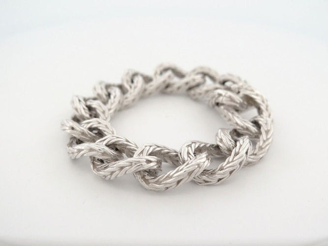 Bracelet vintage bracelet HERMES gourmette vendome georges lenfant en argent 58 Facettes 259816