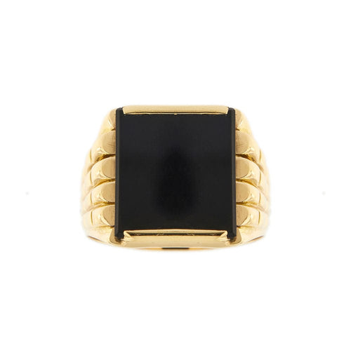 Bague Bague avec onyx 58 Facettes 21287