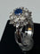 Bague 50 Bague de fiançailles en or, saphir, diamants 58 Facettes