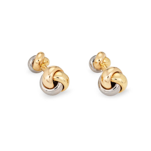 Boutons de manchette CARTIER - Boutons de manchette Trinity Rose jaune, or blanc 58 Facettes G14145