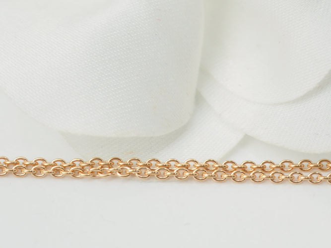 Collier collier solitaire en or rose et diamant 58 Facettes 3GR18