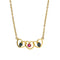 Collier Collier coeur or jaune saphirs et rubis 58 Facettes 33948
