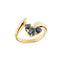 Bague 54 Bague Or jaune Saphirs 58 Facettes 34048