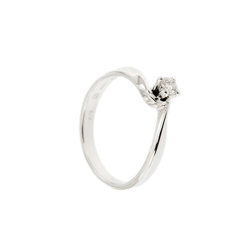 Bague 50 DAMIANI - Bague solitaire avec diamant 58 Facettes 37094