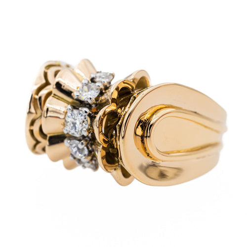 Bague 55 Bague Tank Or rose Diamant 58 Facettes 3105050CN