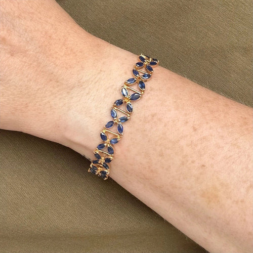 Bracelet Bracelet rosaces de saphirs 58 Facettes REF23112-134