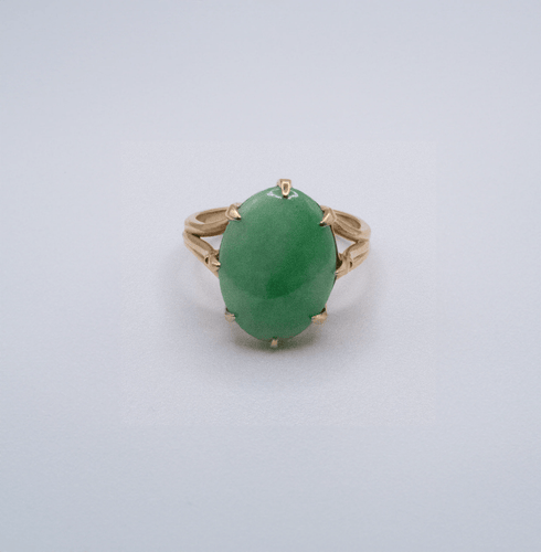 Bague Cabochon Pierre de Jade 58 Facettes