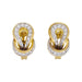 Boucles d'oreilles Boucles d'oreilles Lalaounis "Heracles Knot" deux ors, diamants. 58 Facettes 33974