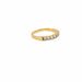 Bague 55 Alliance Demi-Tour Or Jaune Diamants 58 Facettes 105-GS50465-6