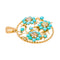 Pendentif Pendentif   Or rose Diamant, Turquoise 58 Facettes 4250491CN