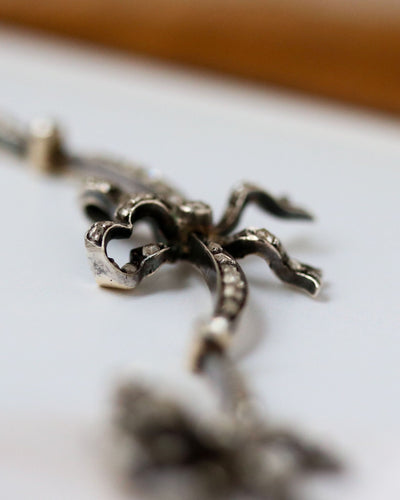 Collier Collier Draperie 1900 Or Argent et Diamants 58 Facettes A11579