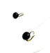 Boucles d'oreilles Boucles d'oreilles pendantes en or jaune avec corail noir 58 Facettes