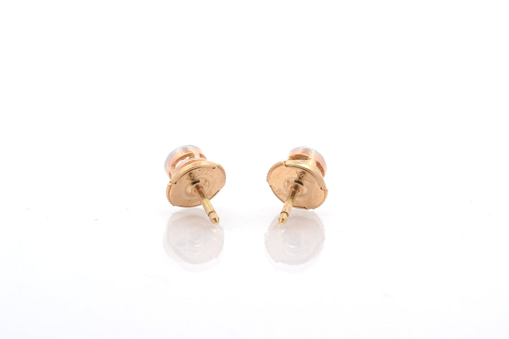 Gold-Diamant-Ohrstecker