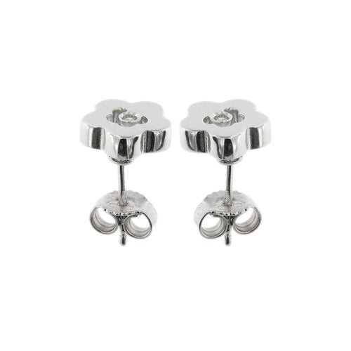 Boucles d'oreilles Boucles d'oreilles fleurs avec diamants 58 Facettes 27897