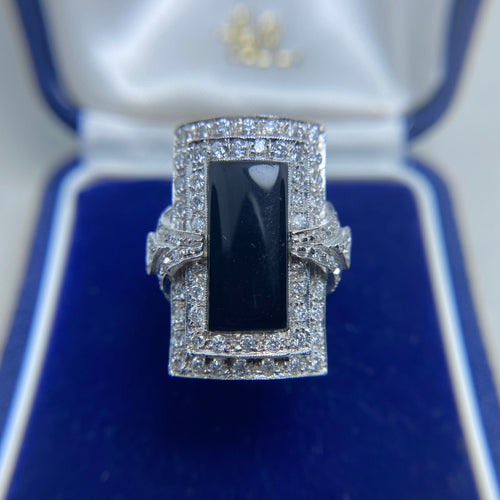 Bague 57 Bague en or blanc diamants 58 Facettes