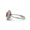 Bague 52 Bague marguerite or 750 diamants et rubis 58 Facettes 1306