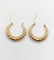 Boucles d'oreilles Créoles vintage or blanc et or jaune 58 Facettes A05948
