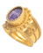 Bague Majesté Malienne Or jaune 22K Améthyste