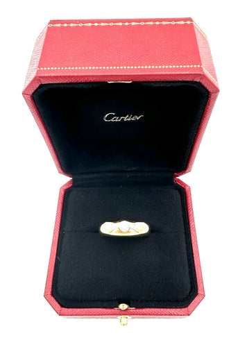CARTIER. Pierścionek z żółtego złota i diamentów