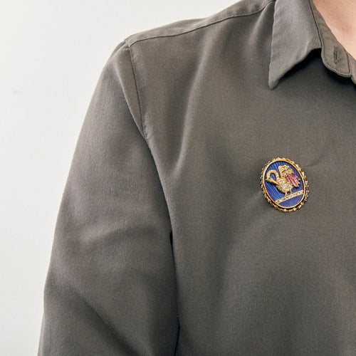 Pendentif Broche/pendentif début XX en or et diamants. 58 Facettes P19L18