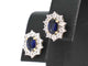 Boucles d'oreilles Boucles d'oreilles en or avec diamants et saphir 58 Facettes 2298