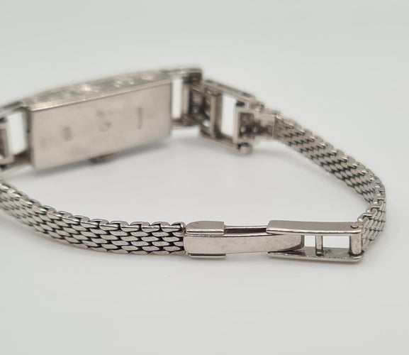 Montre Montre en platine et or blanc sertie de diamants anciens et diamants baguettes 58 Facettes