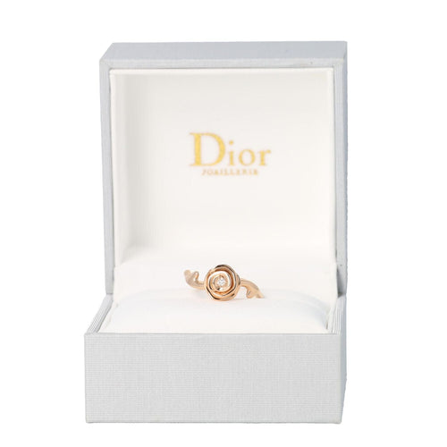 Bague 55 DIOR - BAGUE ROSE DIOR COUTURE OR ROSE DIAMANT 58 Facettes 3938