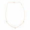 Collier COLLIER OR ROSE 3 DIAMANTS 0,09ct 58 Facettes M8927