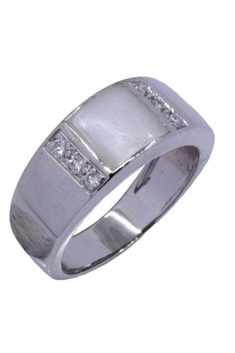 Bague 55 BAGUE NACRE ET DIAMANTS 58 Facettes 083081