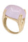 Bague 54 Bague or jaune quartz rose 58 Facettes 1000