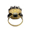 Bague 55 Bague début en or et argent avec saphir et citrine 58 Facettes Q133B (950)
