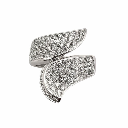 Bague 55 Bague en or blanc & diamants 58 Facettes