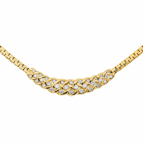 Collier Collier Or jaune Diamant 58 Facettes 4196954CN