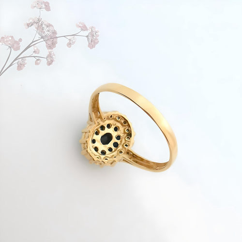 Bague 63.5 Bague marguerite Saphirs et Diamants Or 18 K 58 Facettes AA 1727