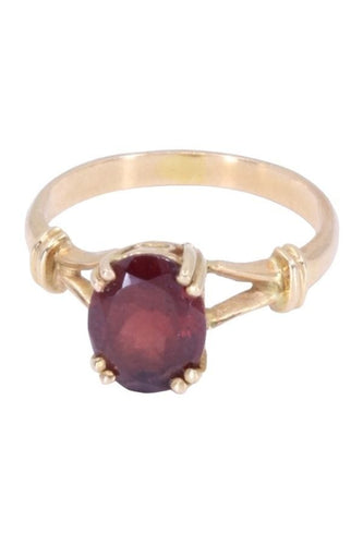 Bague 52 BAGUE MODERNE GRENAT 58 Facettes 088121