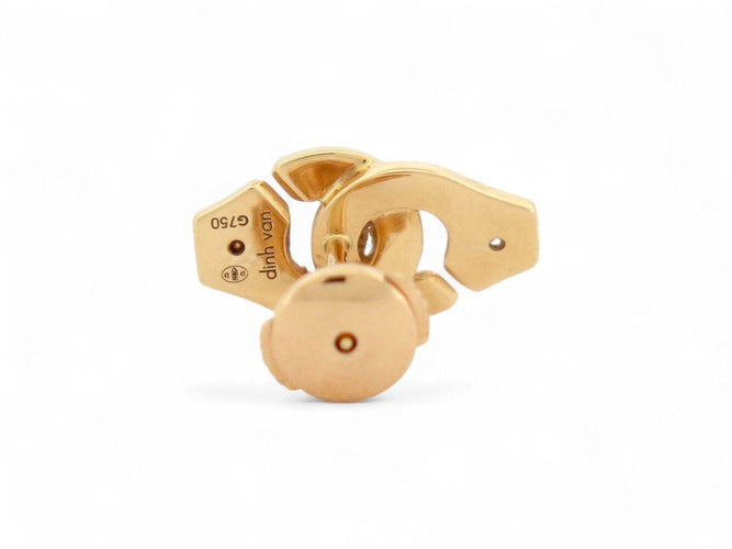 Boucles d'oreilles mono boucle d'oreille DINH VAN menottes r8 867411u or jaune & diamant 58 Facettes 270642