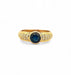 Bague 51 Bague jonc saphir ancien et diamants monture or jaune 58 Facettes