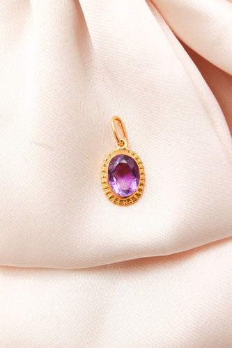 Pendentif Pendentif or jaune Amethyste 58 Facettes 240642