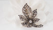 Broche Broche Ancienne En Or Rose Et Argent Ornée De Diamants 58 Facettes 31750