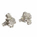 Boucles d'oreilles Boucles d'oreilles modernes en or blanc du 20ème siècle avec diamants avec certificat HRD 58 Facettes Q23B