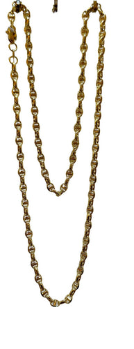 Collier Chaîne maille marine en or jaune 18 carats 58 Facettes