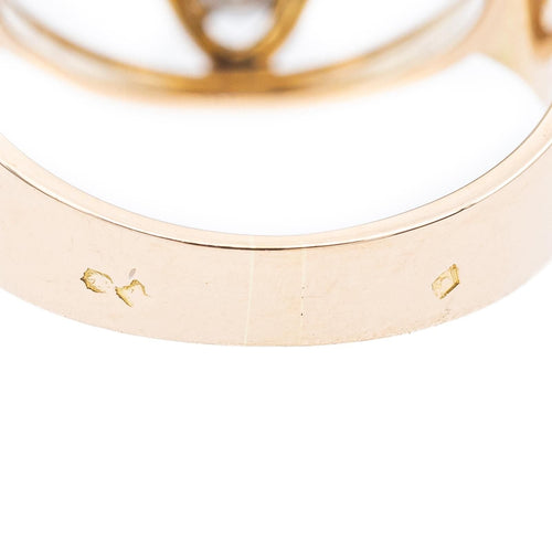 Bague 54 Bague Cocktail Or jaune, Platine Diamant 58 Facettes 2307606CN