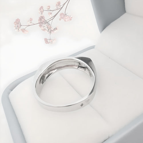 Bague 61.5 Bague diamant en or gris 58 Facettes AA 1736