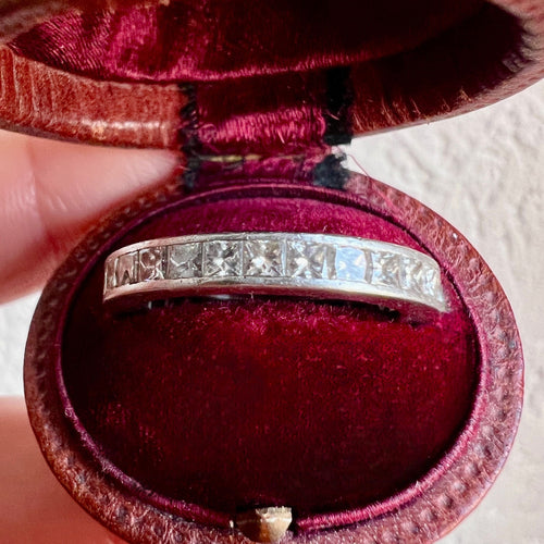 Bague 50 CARTIER Alliance éternité Art Déco – Platine & Diamants, 1920 58 Facettes 520