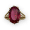 Bague 53 Bague or jaune, pierre rouge 58 Facettes 149058569